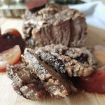 BeetRoastBeef with focus on the slices