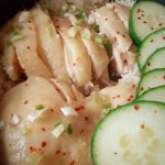 Hainanese Chicken rice closeup