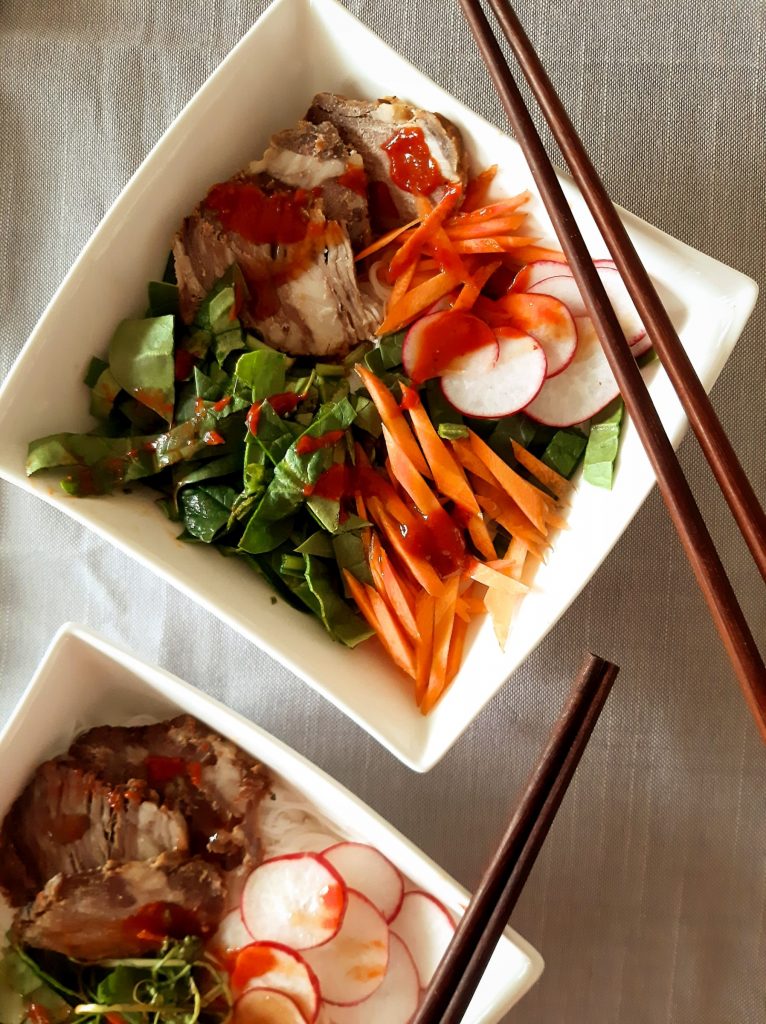 Roast beef vermicelli salad