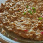 Cantonese steamed minced patty at an angle