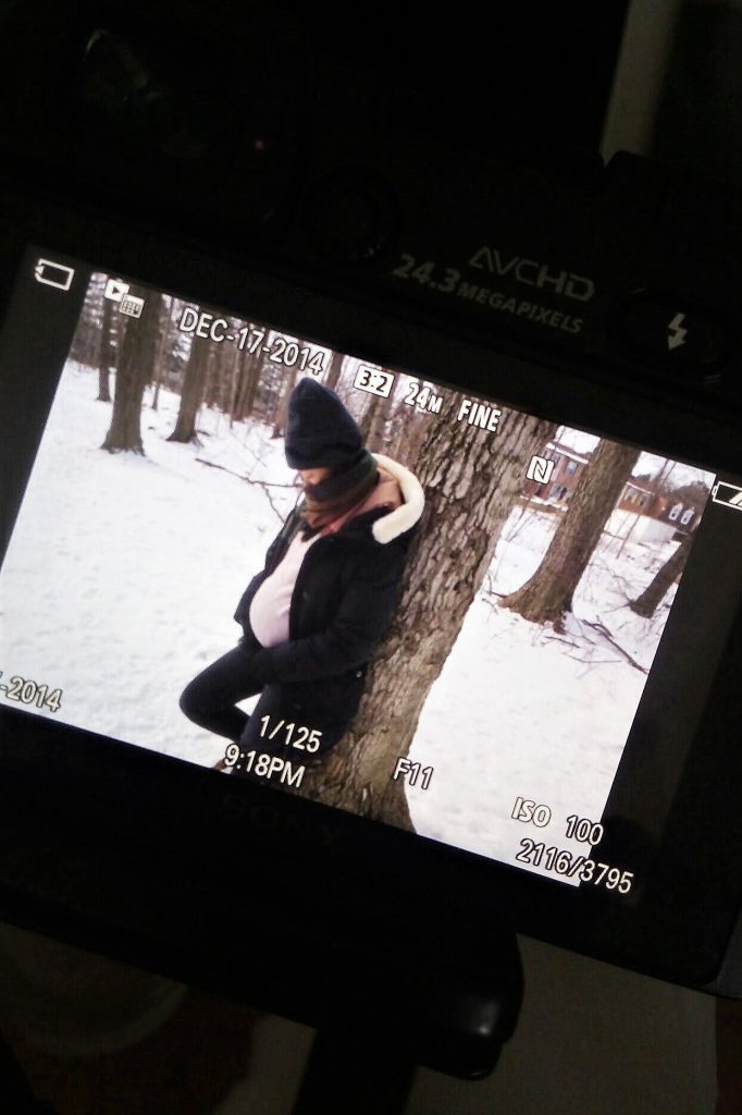 Third trimester photo shoot at Brimley forest